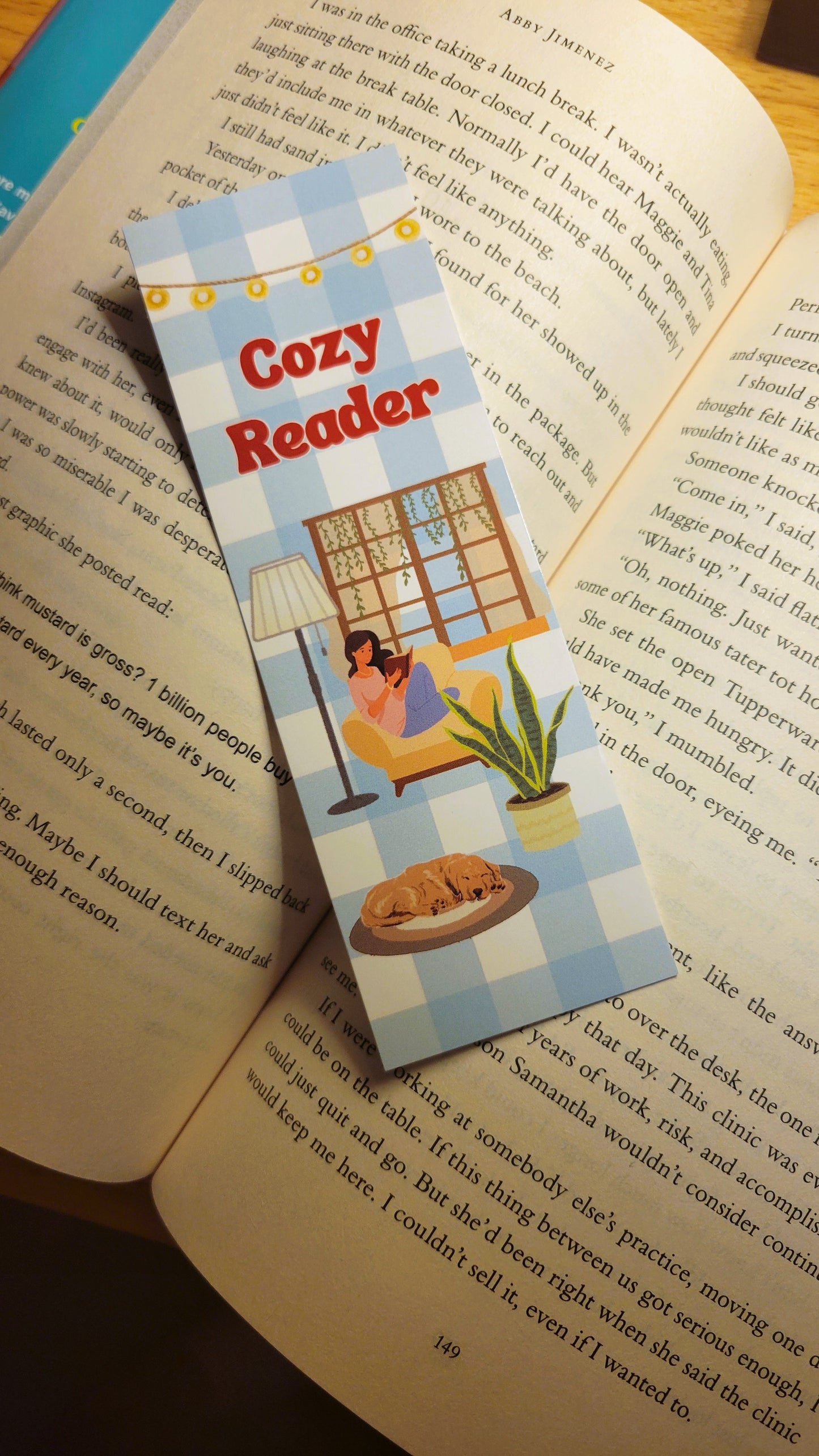Cozy Reader Bookmark
