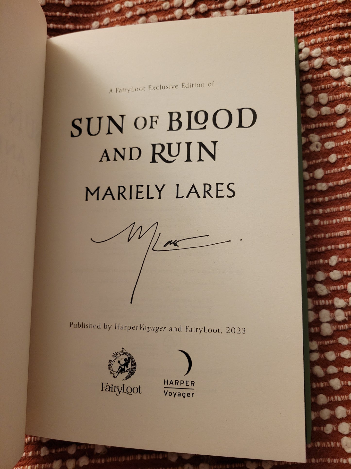 Sun of Blood and Ruin - Mariely Lares