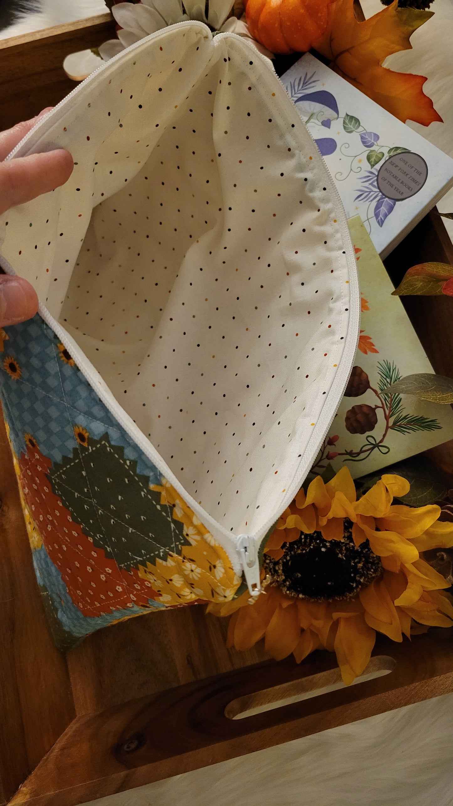 Harvest Patchwork Book Sleeve