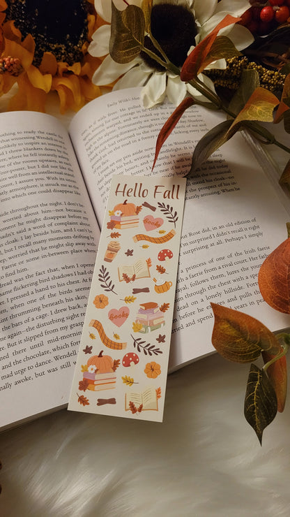 Hello Fall Bookmark