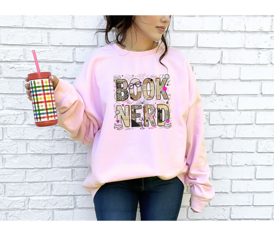 Book Nerd Crewneck Sweatshirt