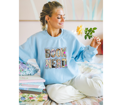 Book Nerd Crewneck Sweatshirt
