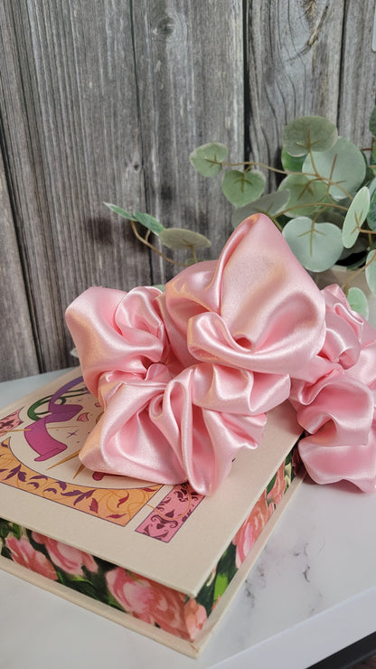 Solid Satin Scrunchies - 7 Fun colors!