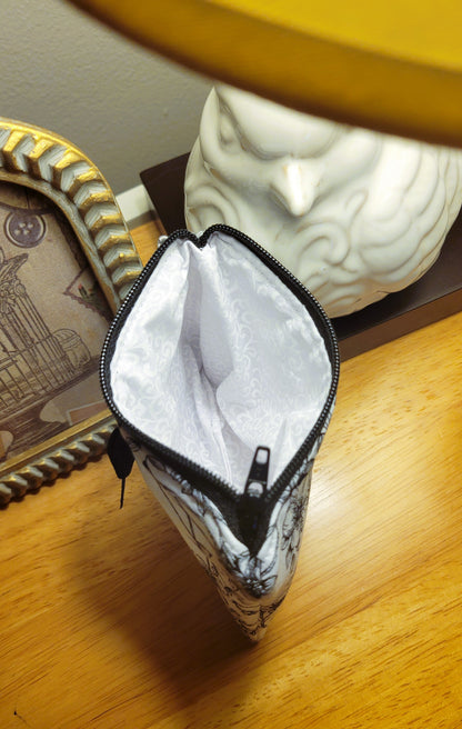 Black Floral Mini Wallet