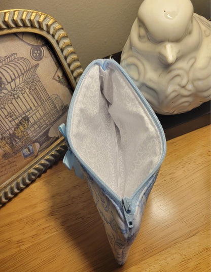 Blue Floral Pencil Case