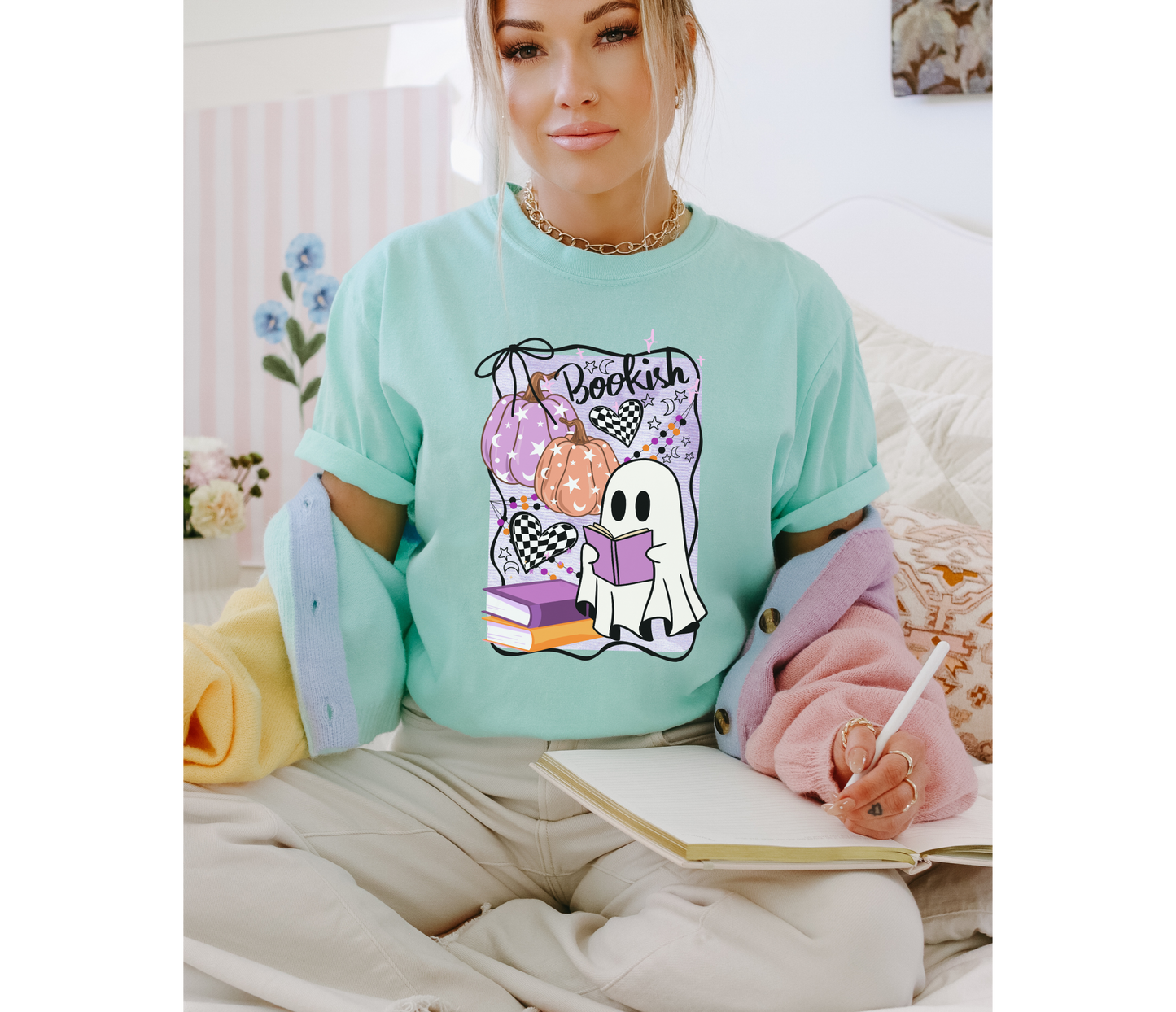 Ghostly Bookish T-Shirt