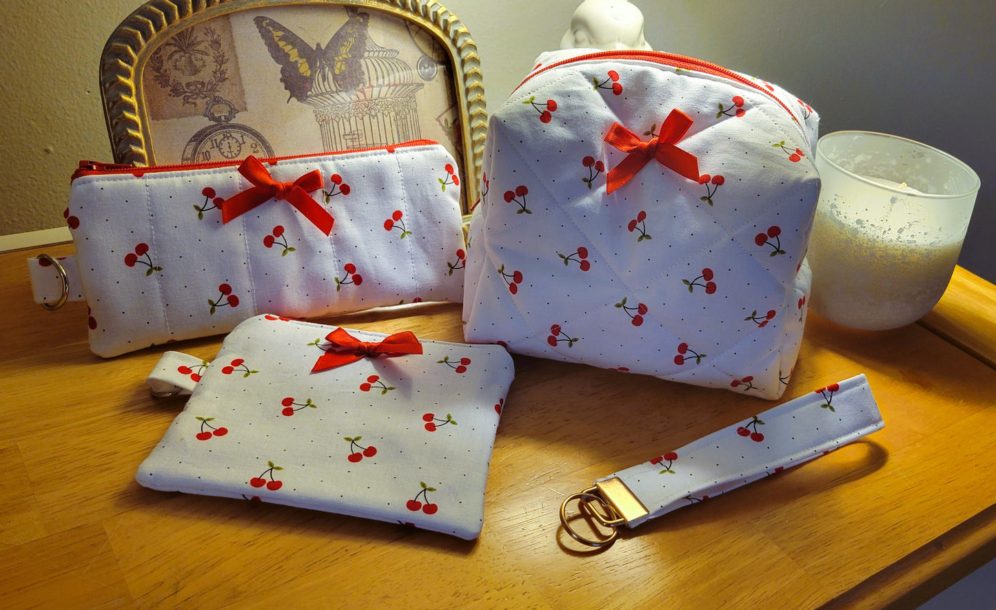 Cherry Picked Makeup Bag