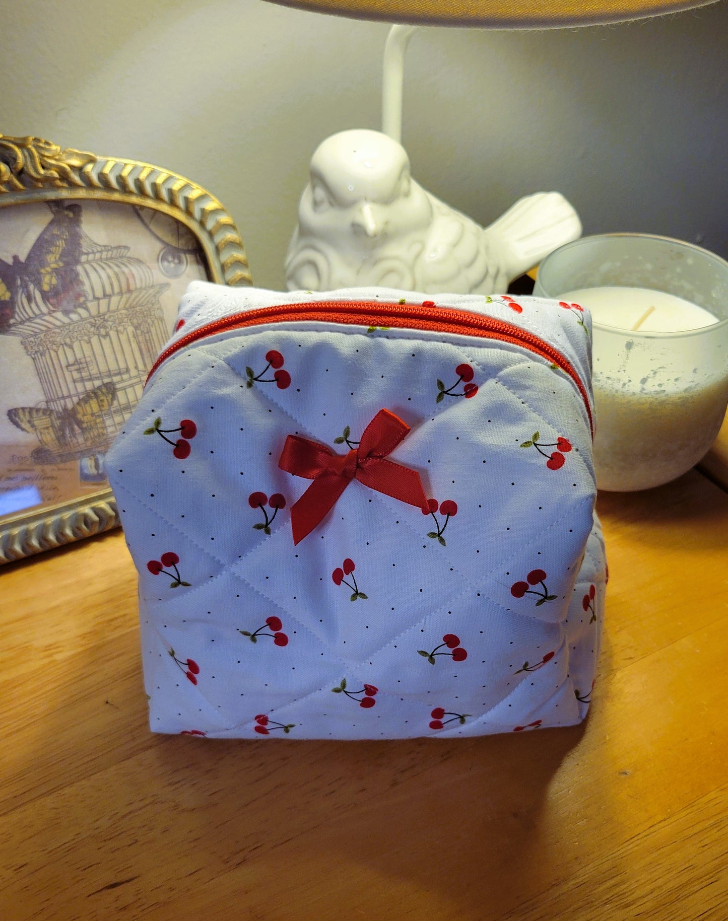 Cherry Picked Makeup Bag