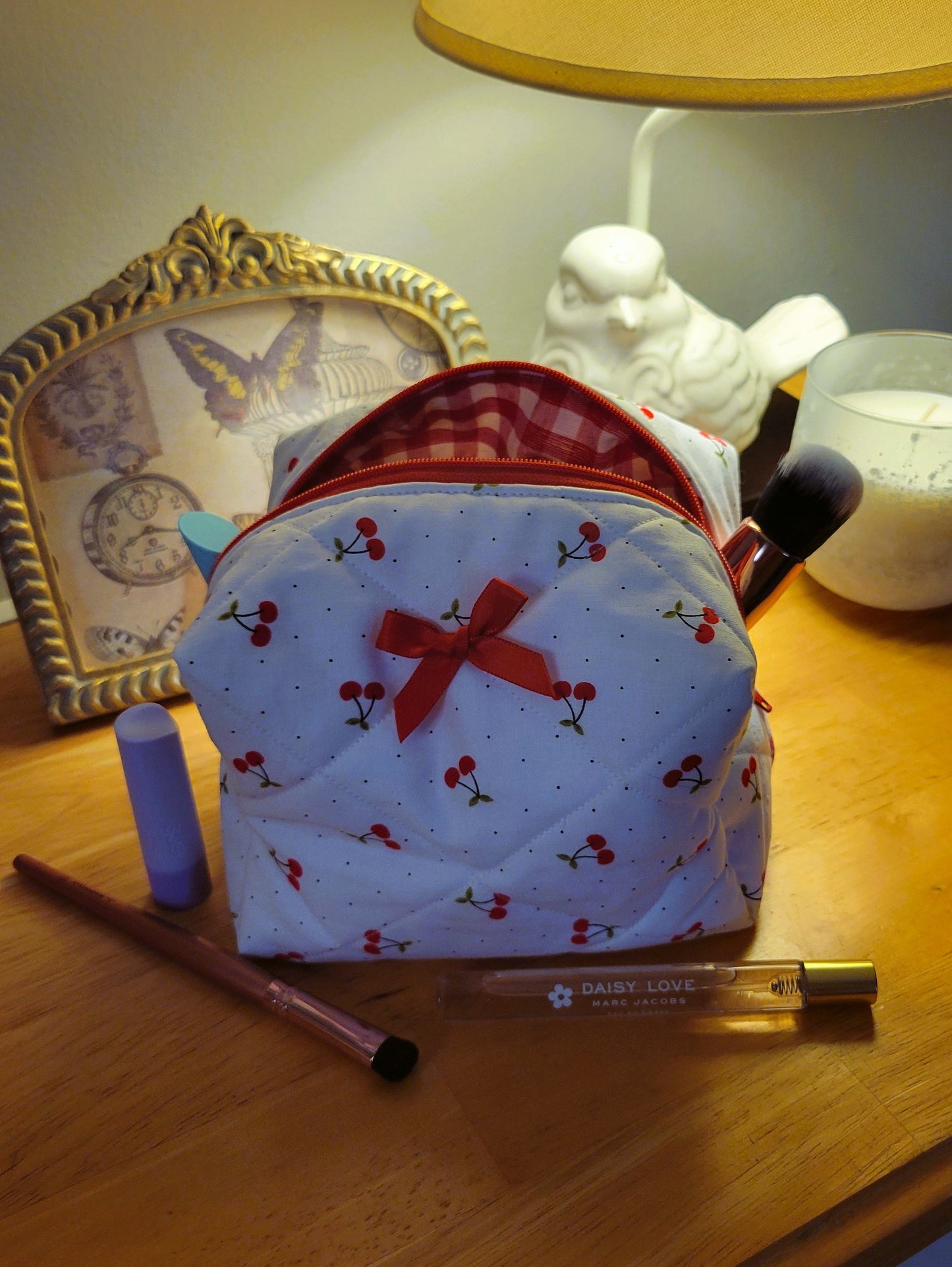 Cherry Picked Makeup Bag