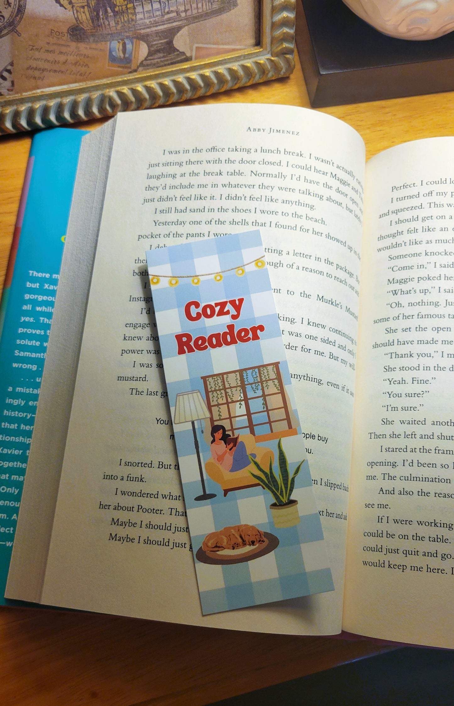 Cozy Reader Bookmark
