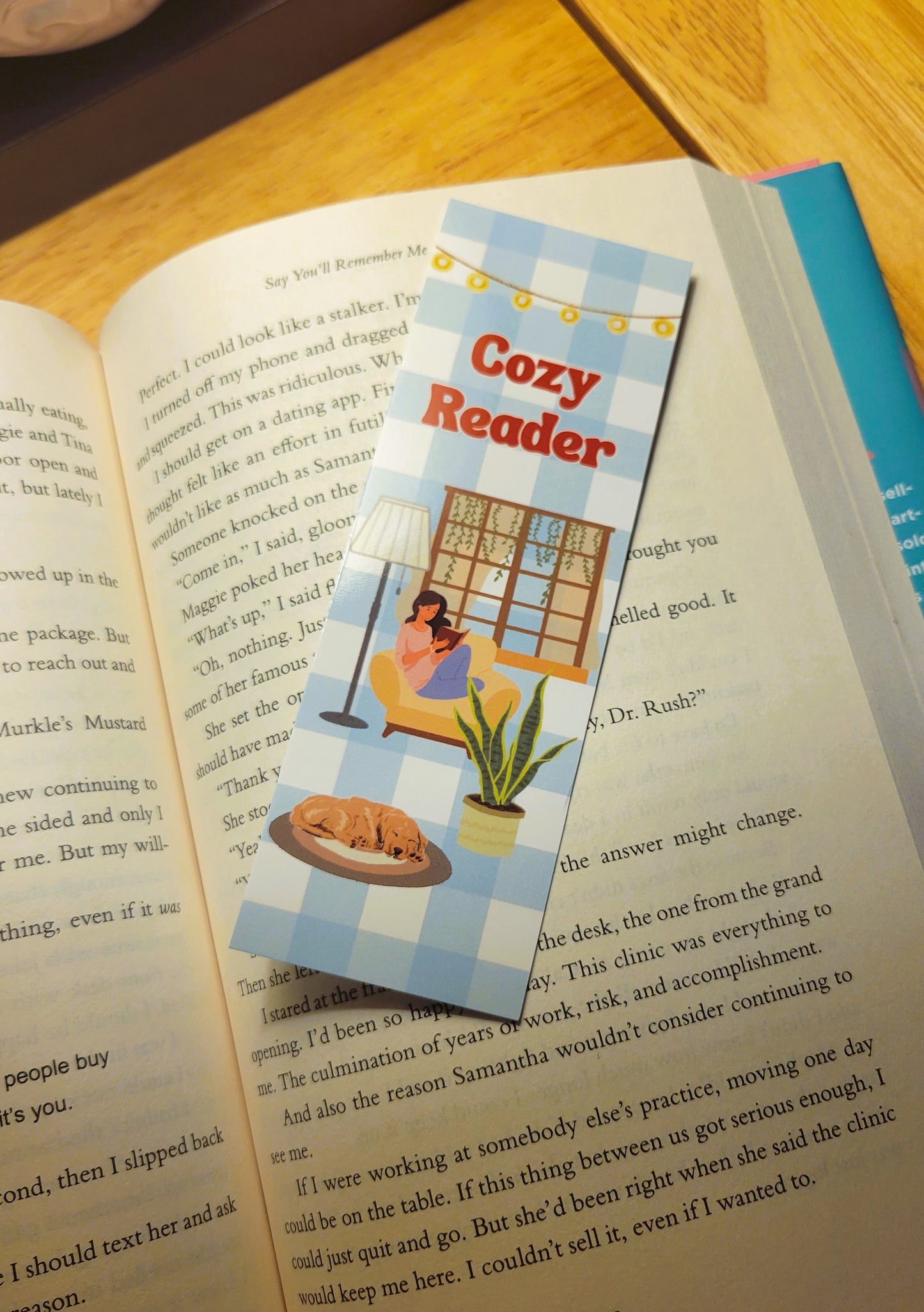 Cozy Reader Bookmark