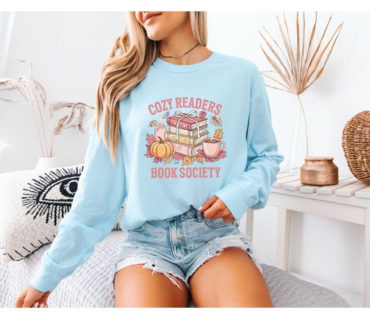 Cozy Readers Book Society Long Sleeve Shirt
