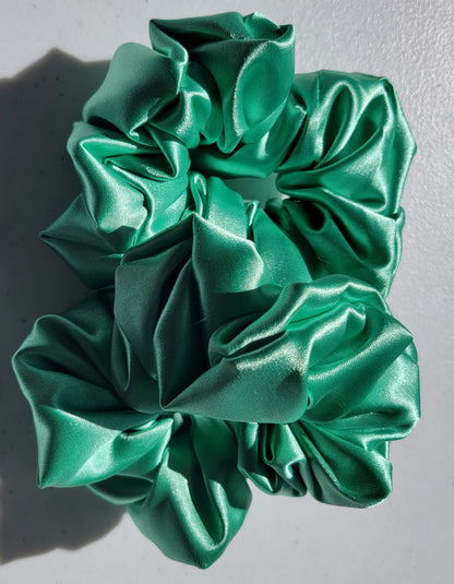 Solid Satin Scrunchies - 7 Fun colors!