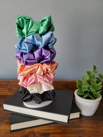 Solid Satin Scrunchies - 7 Fun colors!