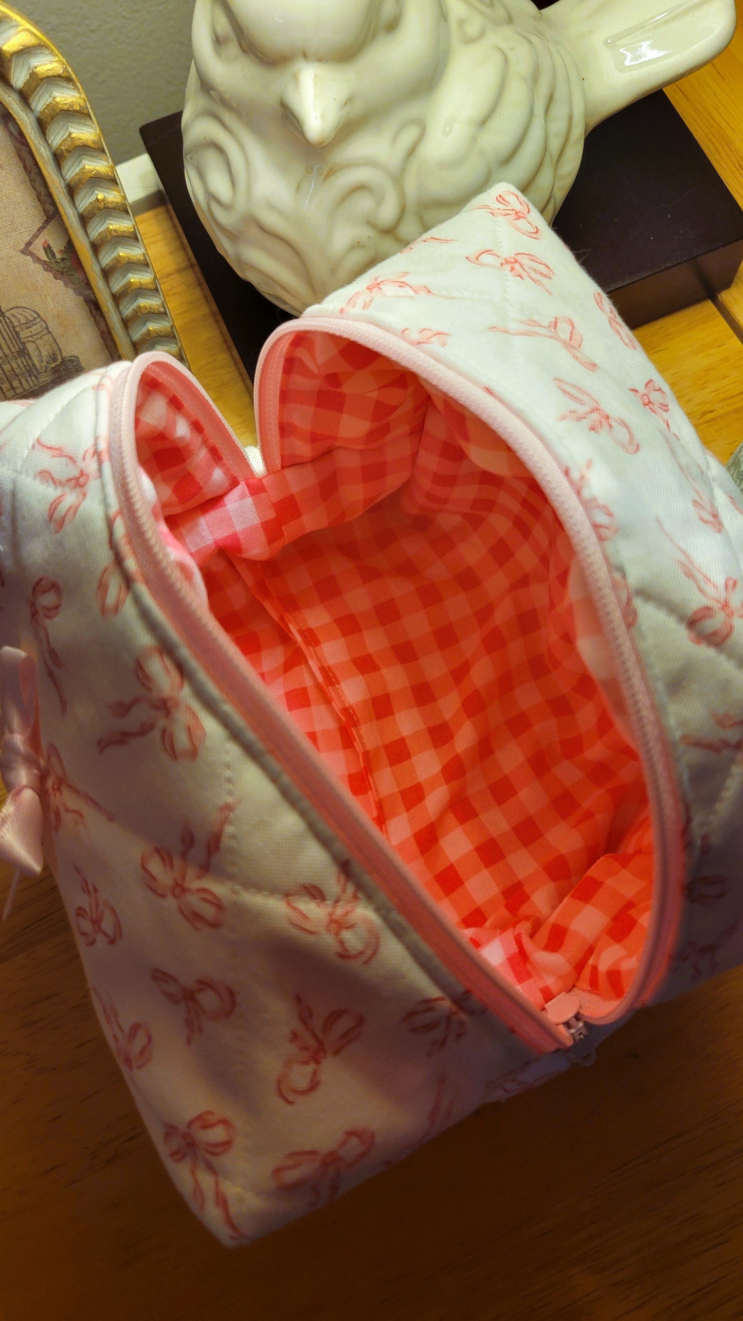 Pink Bows - Makeup Bag