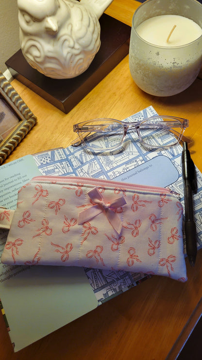 Pink Bows Pencil Case