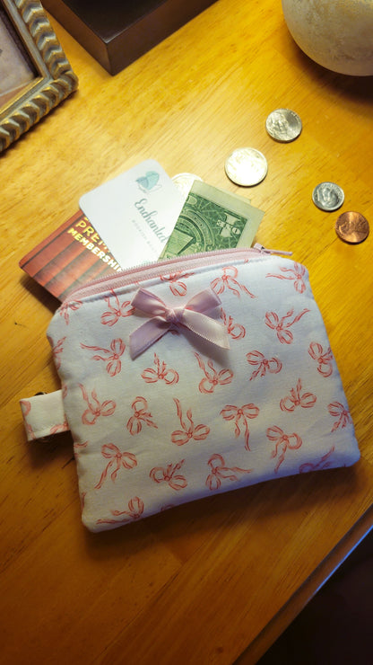 Pink Bows Mini Wallet
