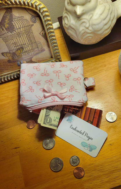 Pink Bows Mini Wallet