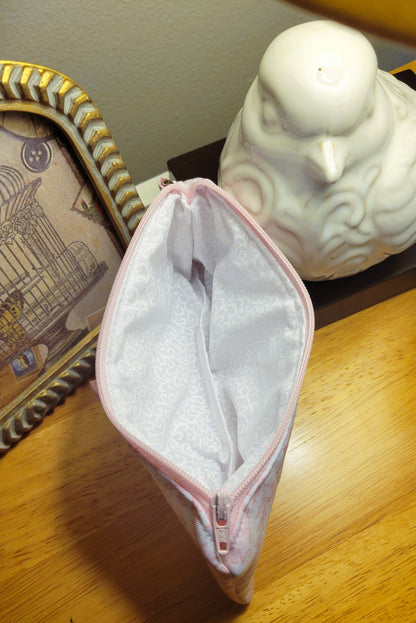 Pink Floral Pencil Case