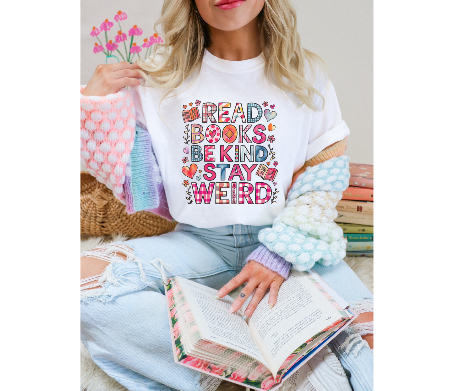 Read Books, Be Kind, Stay Weird T-Shirt