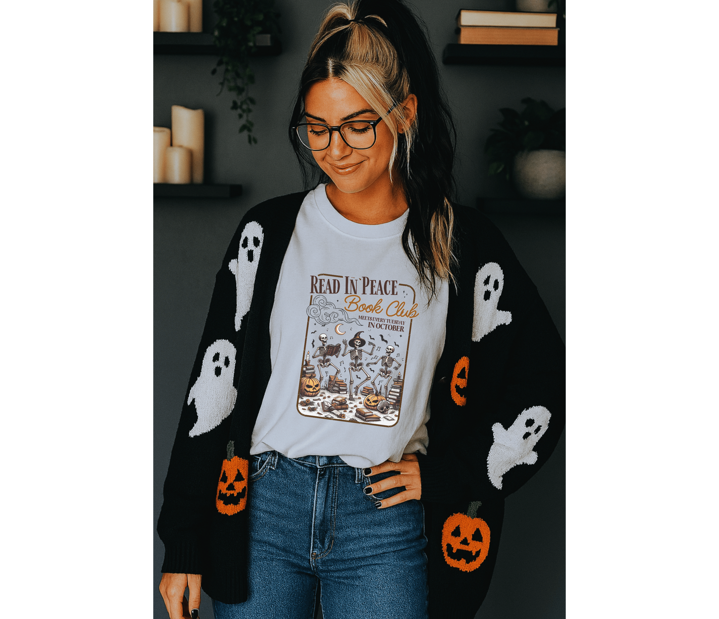 Read in Peace Book Club T-Shirt